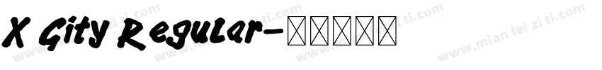 X Gity Regular字体转换